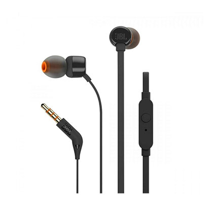 jbl t110 in-ear headphones black